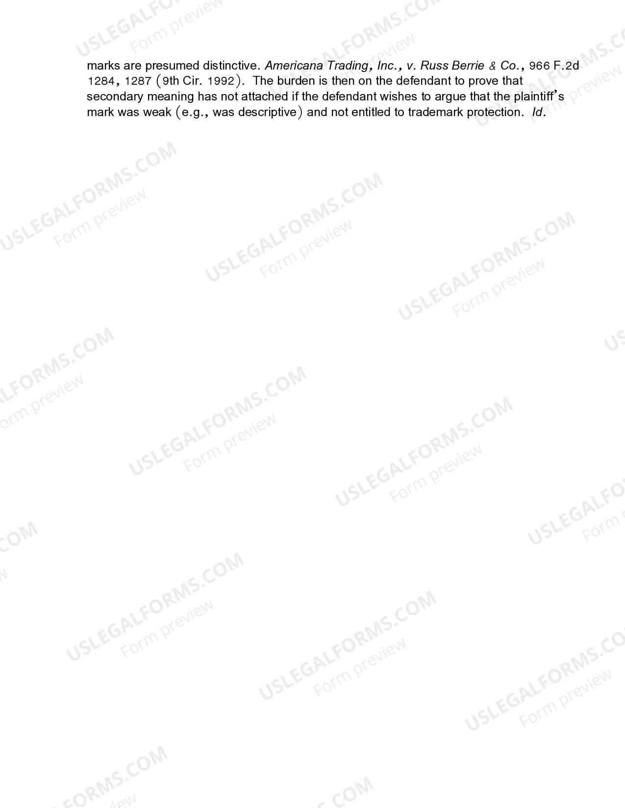 Preview 15.11 Infringement-Elements-Validity-Distinctiveness-Secondary Meaning