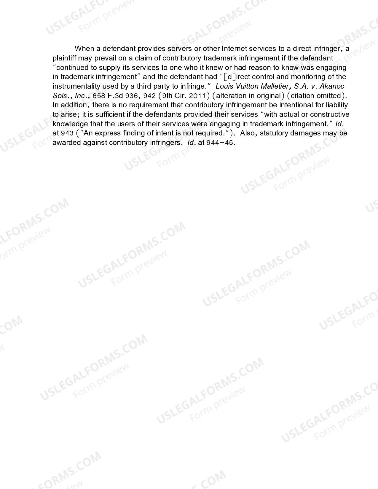 Preview 15.21 Derivative Liability-Contributory Infringement