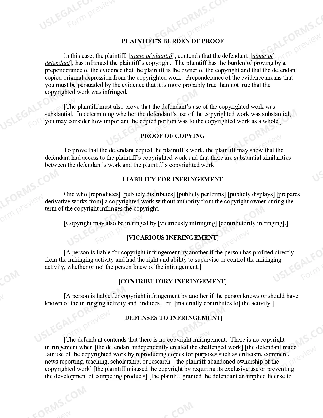 Preview 17.1 Preliminary Instruction-Copyright