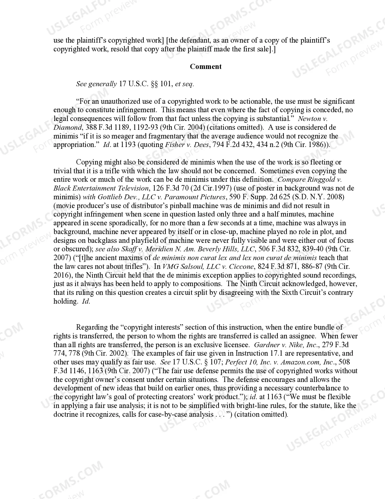Preview 17.1 Preliminary Instruction-Copyright