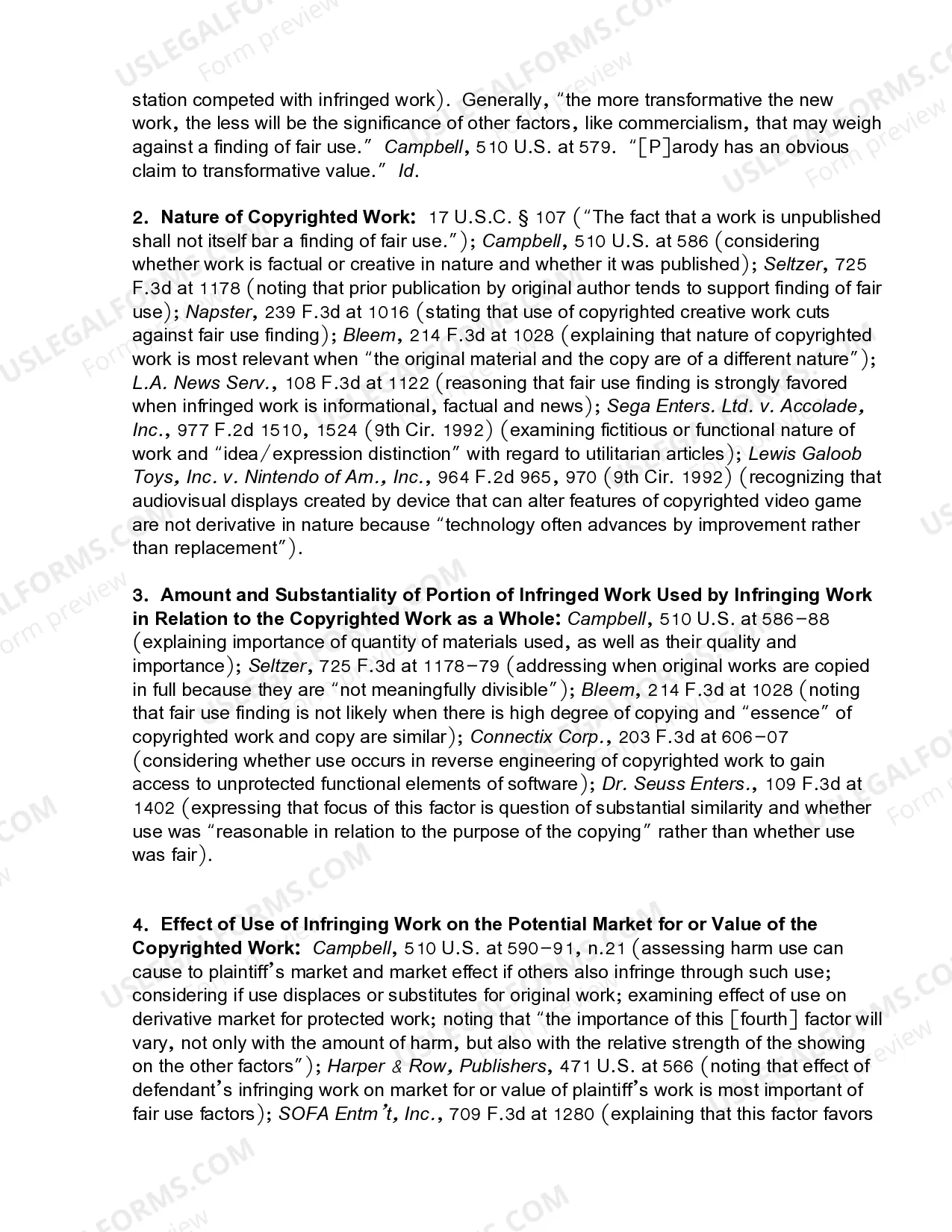 Preview 17.22 Copyright-Affirmative Defense-Fair Use