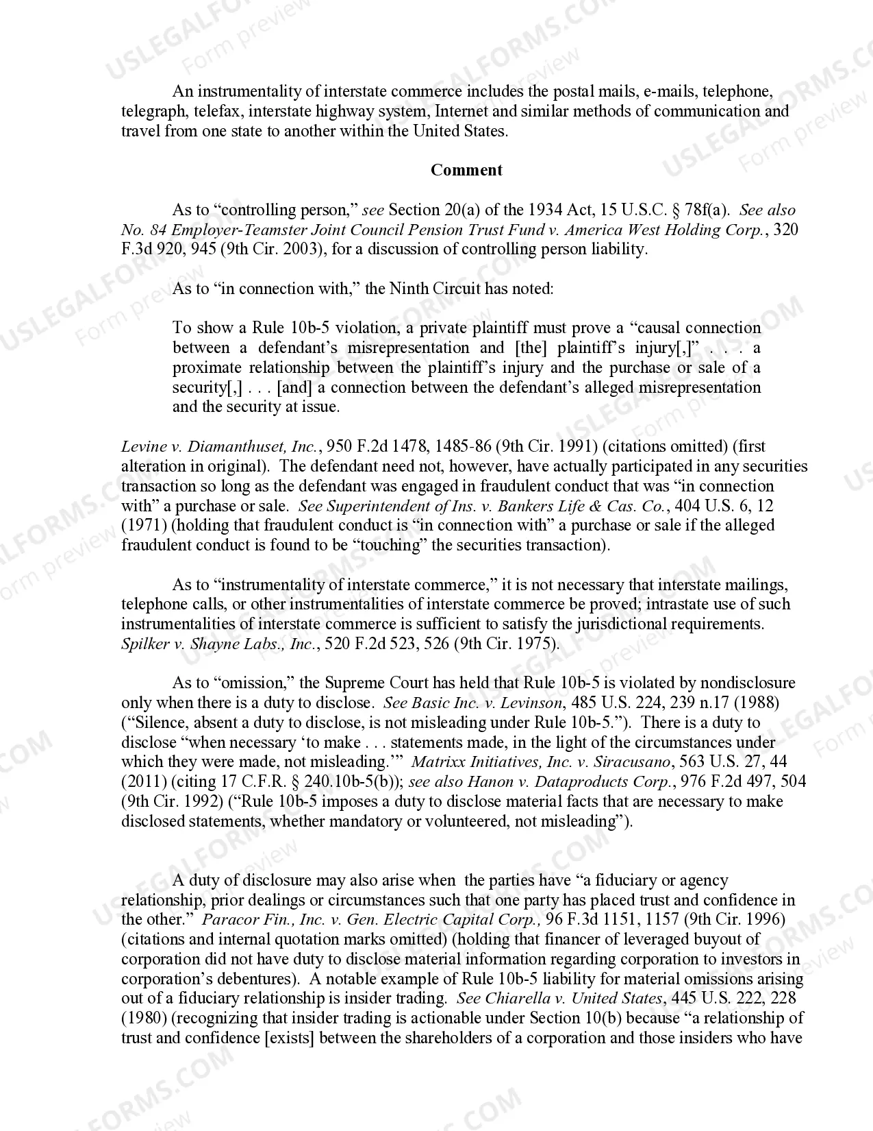 Preview 18.1 Securities-Definition of Recurring Terms