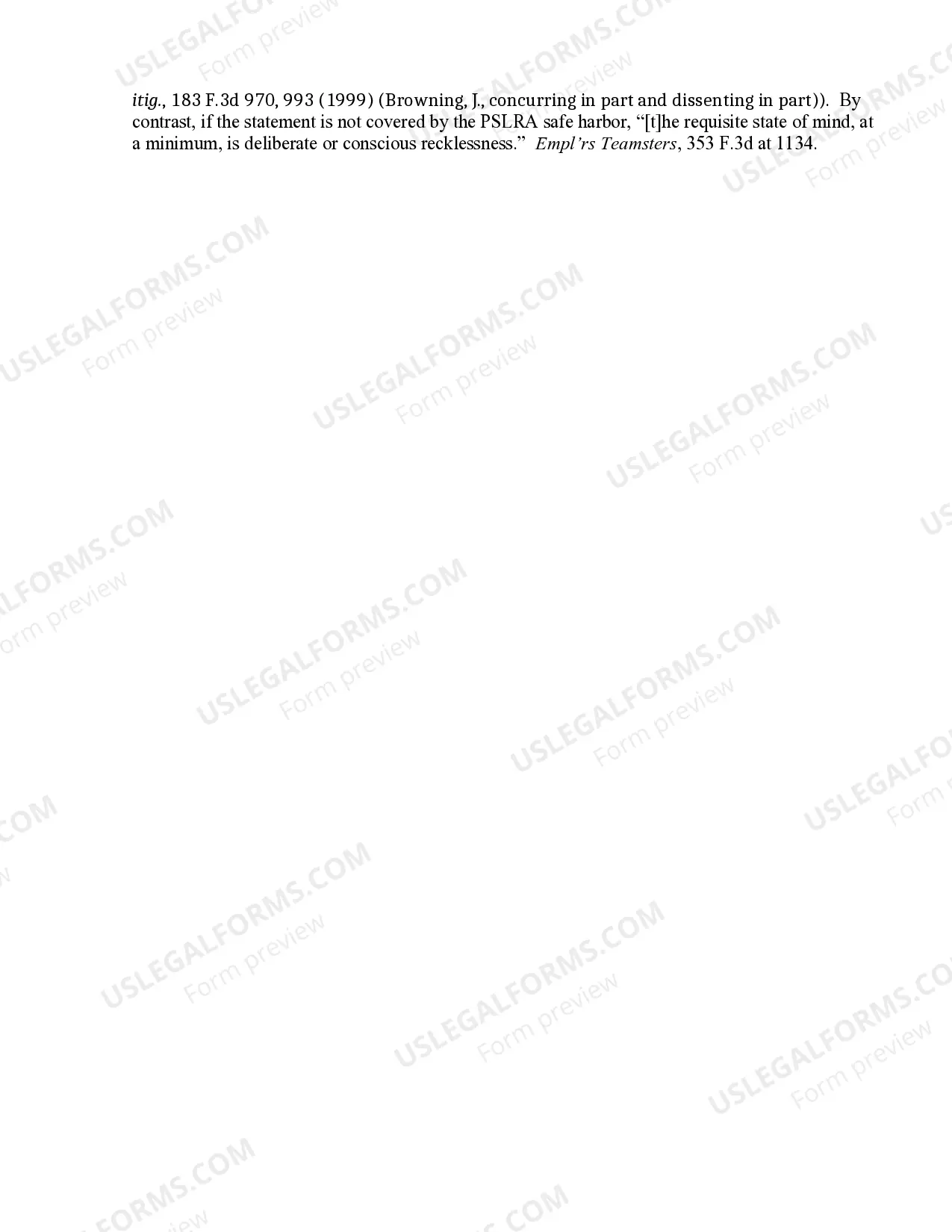 Preview 18.4 Securities-Forward-looking Statements