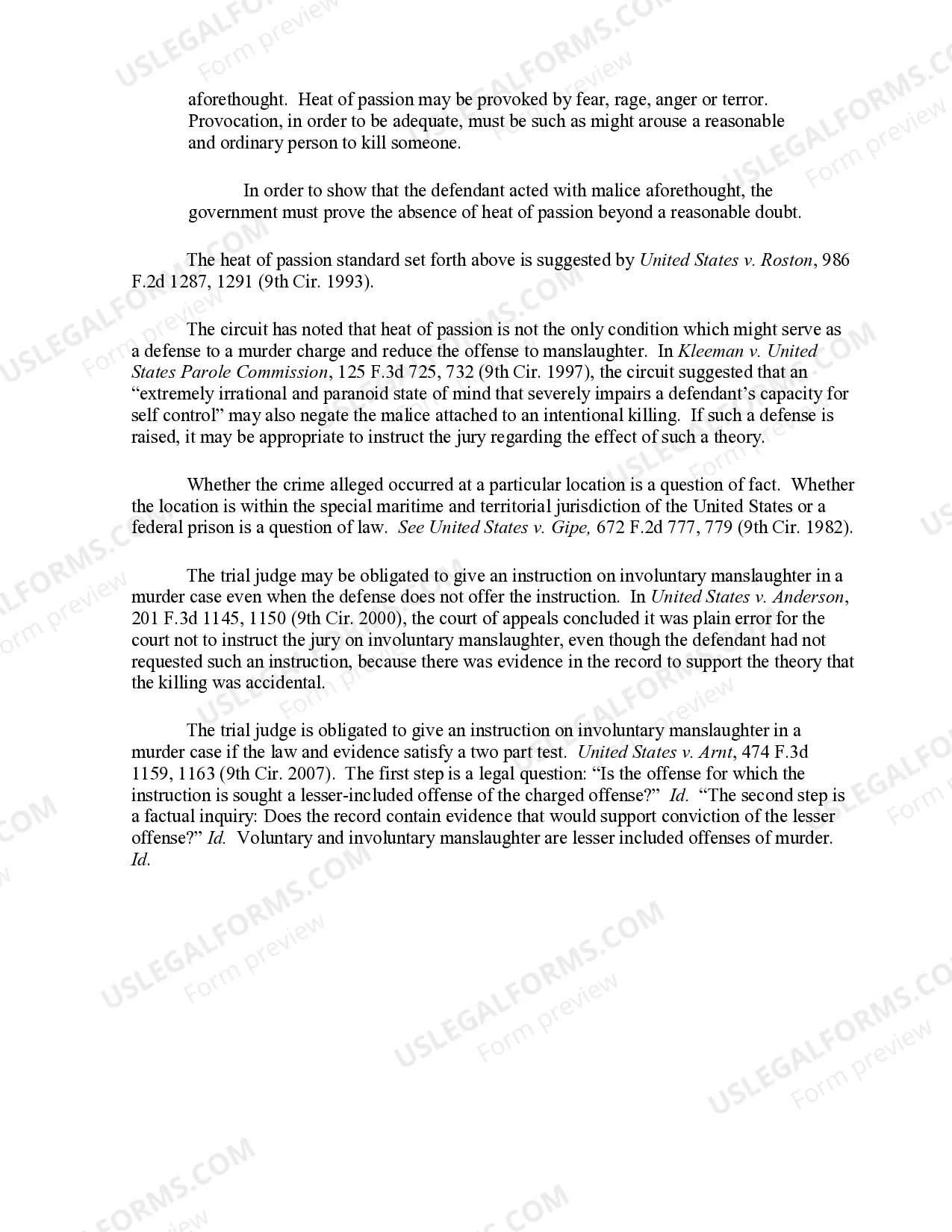 Preview 8.108 Murder-Second Degree (18 U.S.C. Sec. 1111).