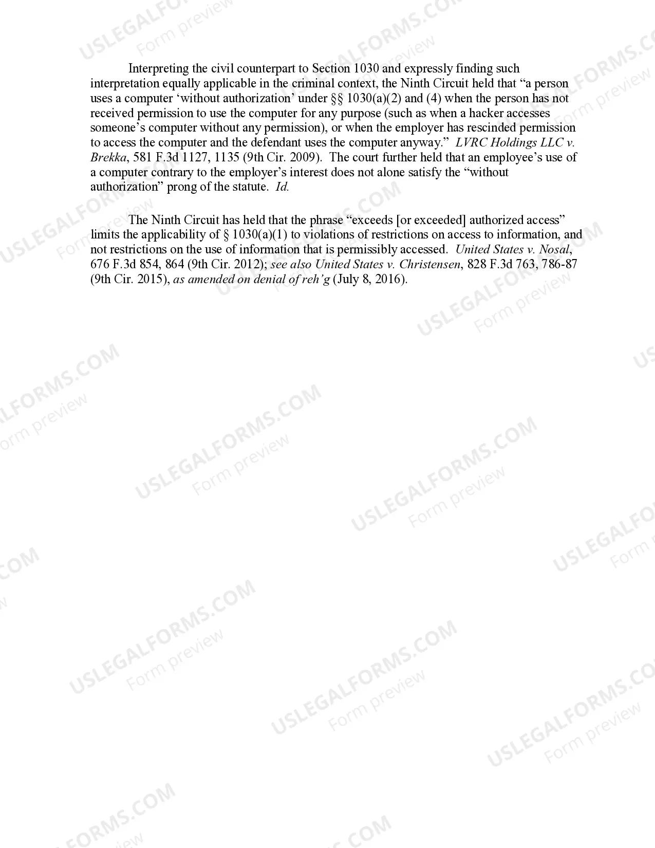 Preview 8.99 Computer Fraud-Use of Protected Computer (18 U.S.C. Sec. 1030(a)(4))