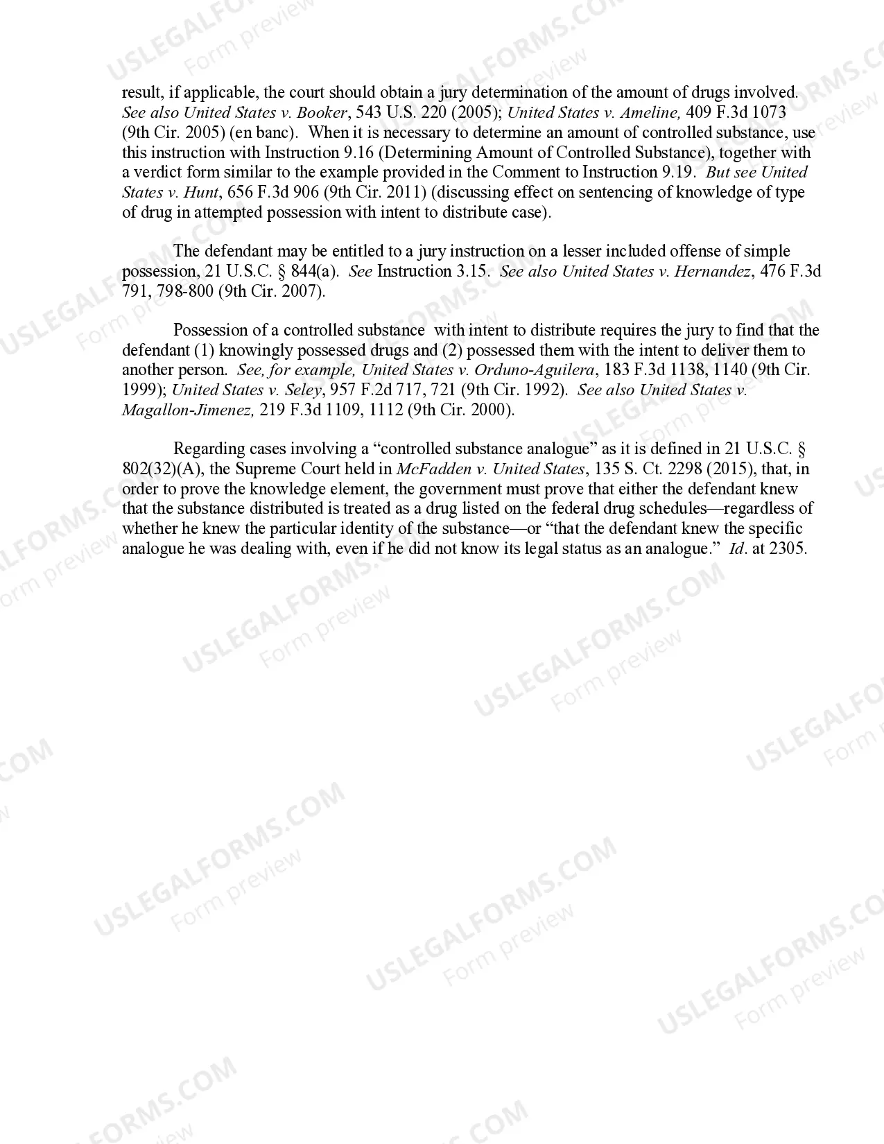 Preview 9.15 Controlled Substance-Possession With Intent to Distribute