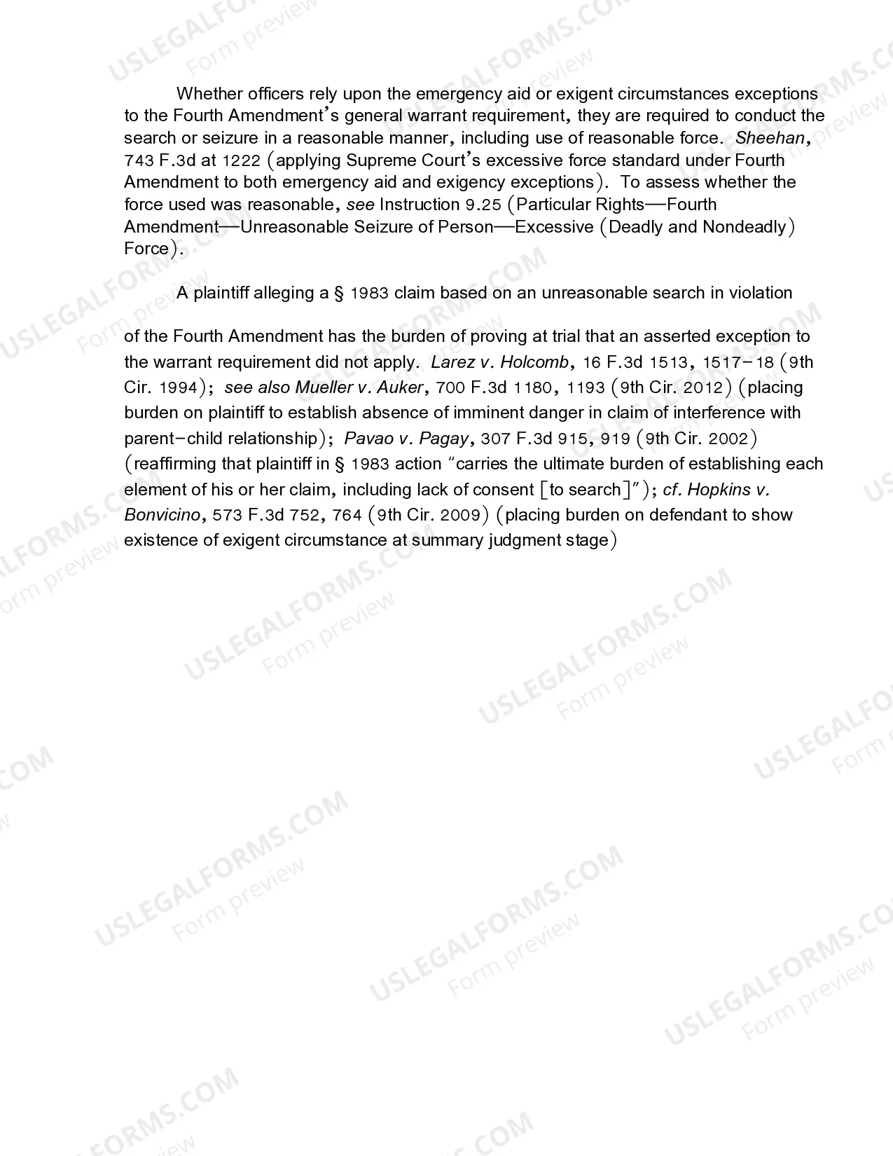 Preview 9.16 Particular Rights-Fourth Amendment-Unreasonable Search-Exception to Warrant Requirement-Exigent Circumstances