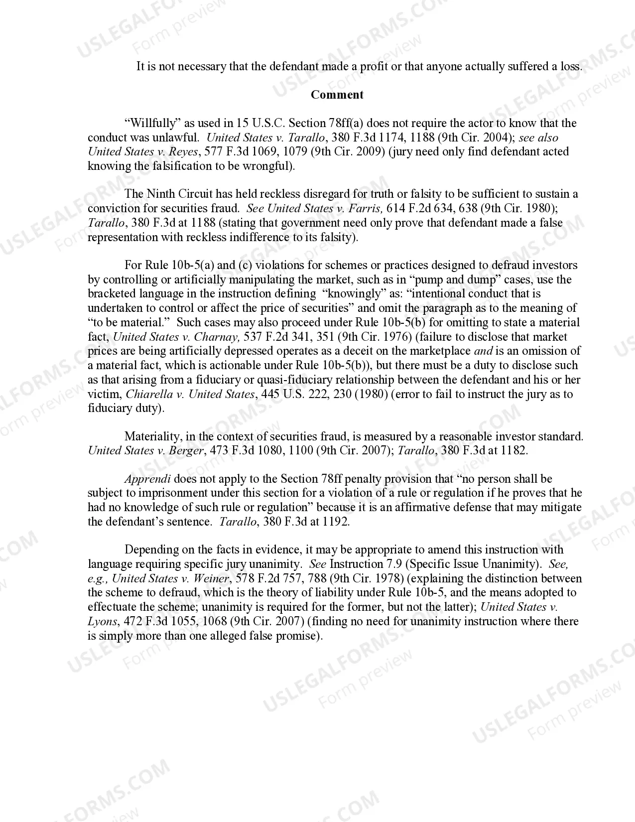 Preview 9.9A Sale of Unregistered Securities