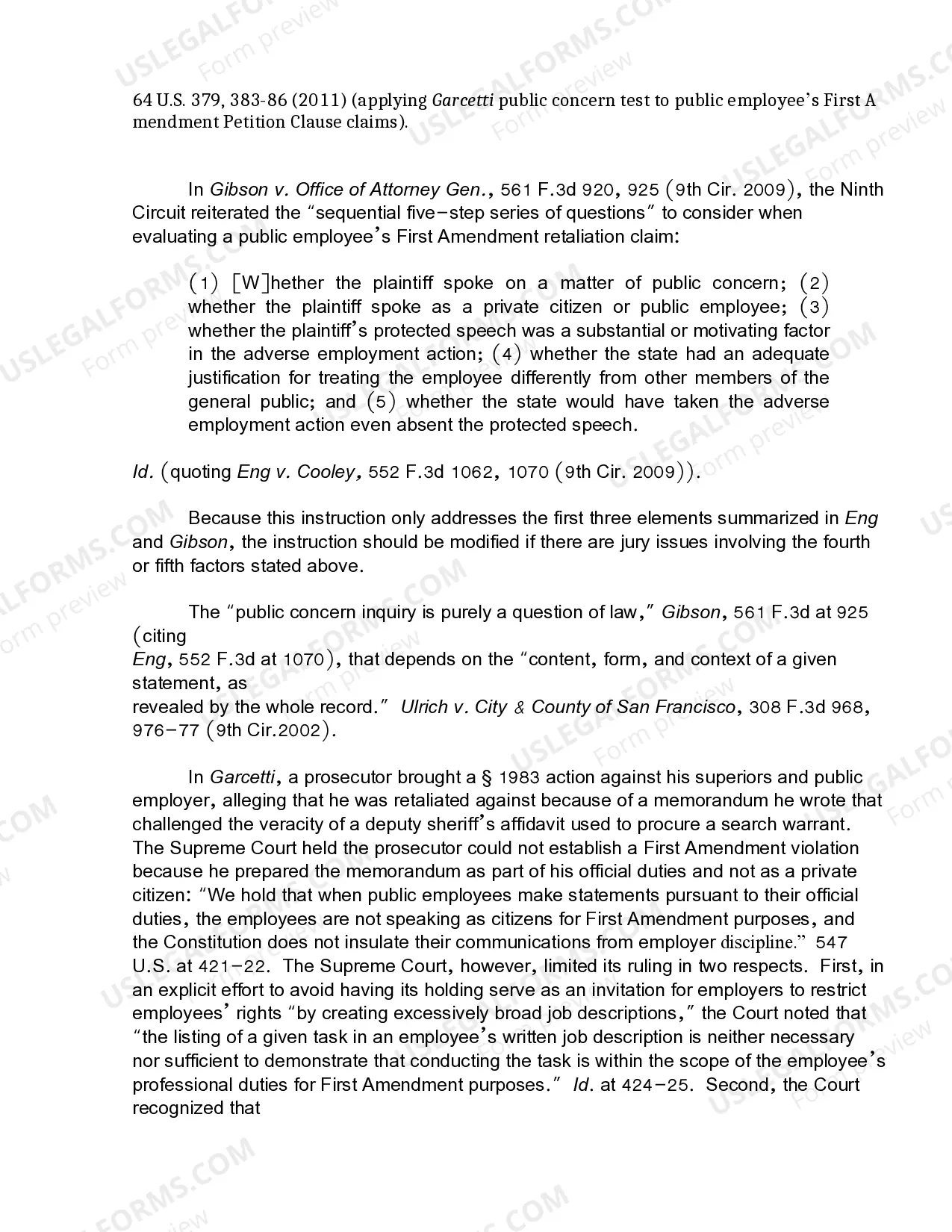 Preview 9.9 Particular Rights-First Amendment-Public Employees-Speech