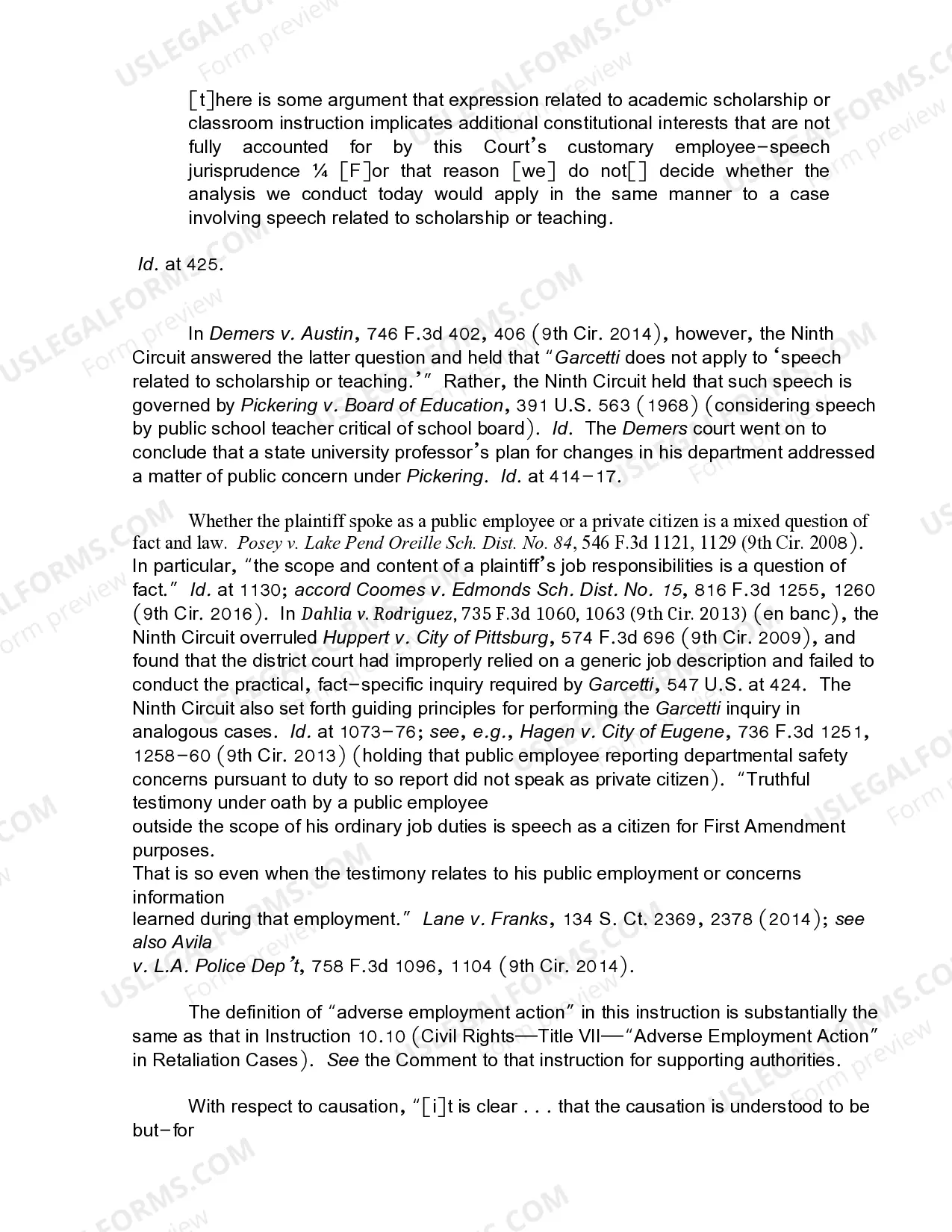 Preview 9.9 Particular Rights-First Amendment-Public Employees-Speech