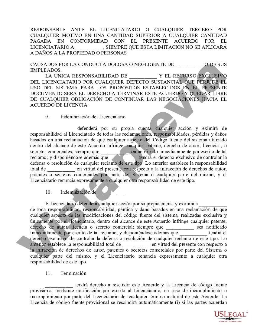 Preview Acuerdo de licencia de código fuente provisional