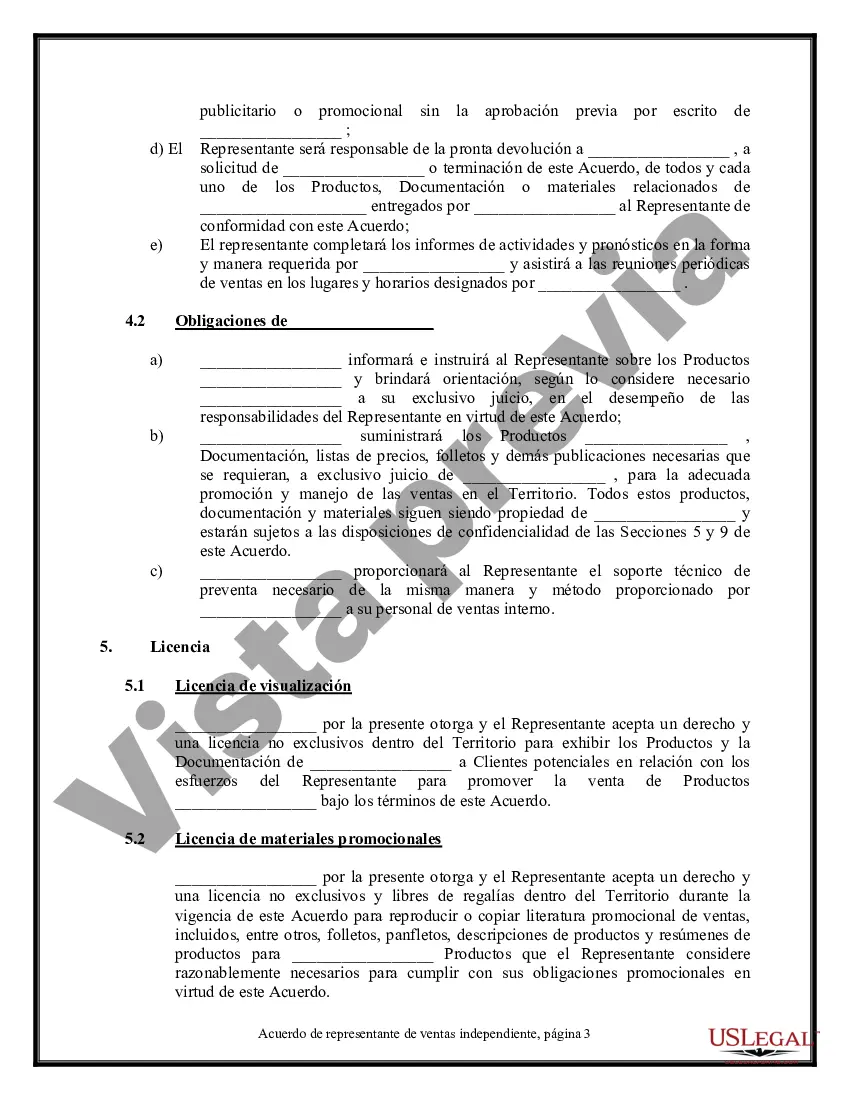 Preview Acuerdo de representante de ventas independiente: software y sistemas informáticos
