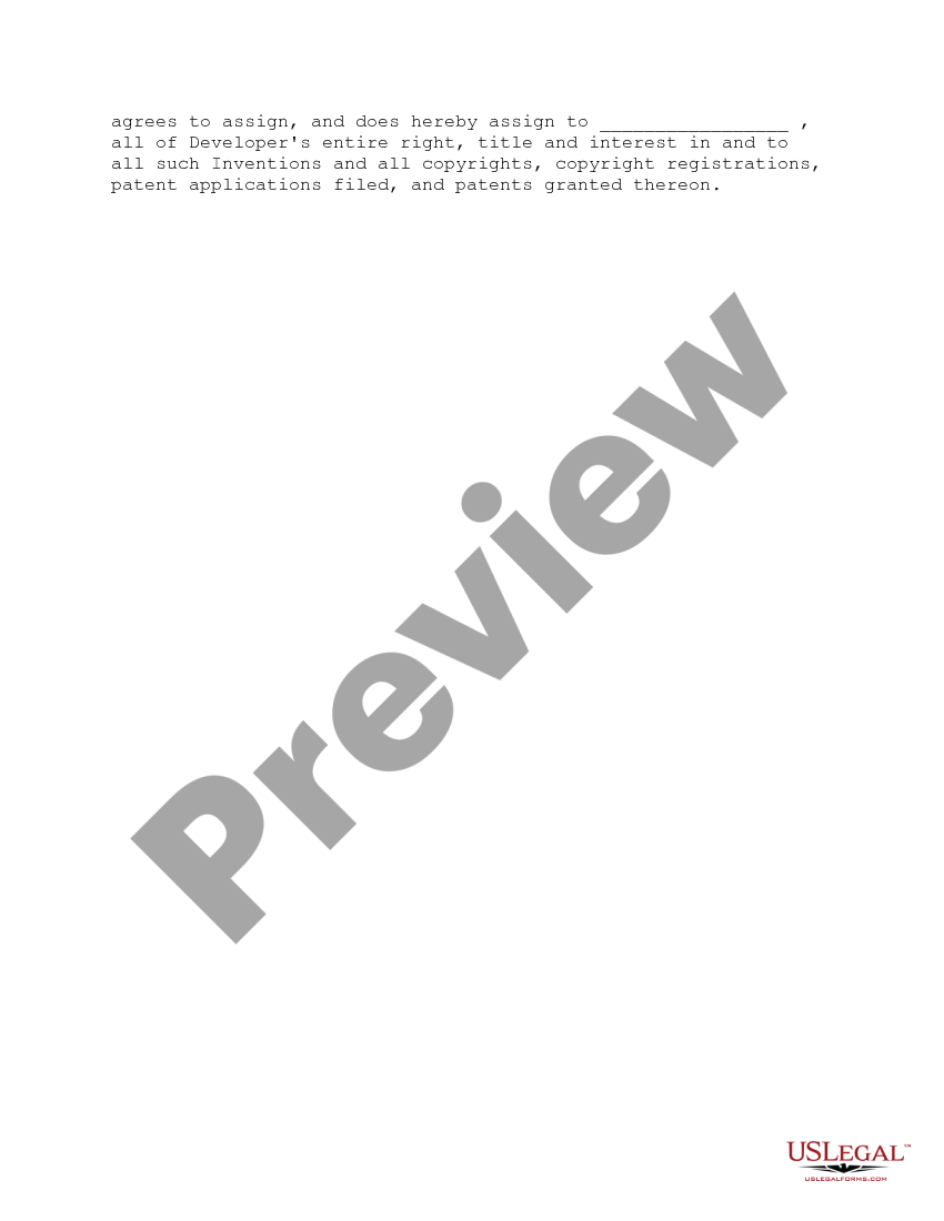 page 4 Outsider Developer's Agreement - Software Design Programming and Writing preview