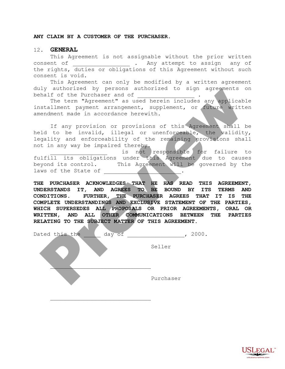 page 5 Agreement for Sales of Data Processing Equipment preview