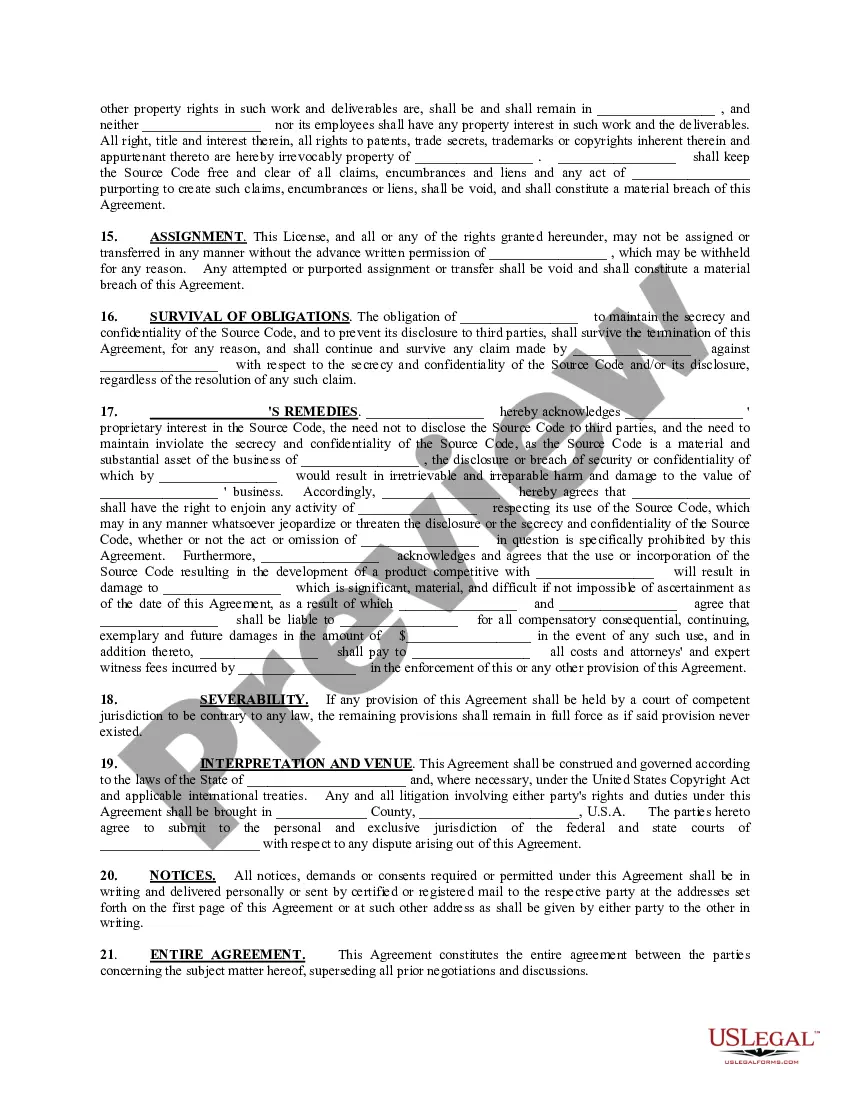 Preview Source Code Security and Purchase Option Agreement