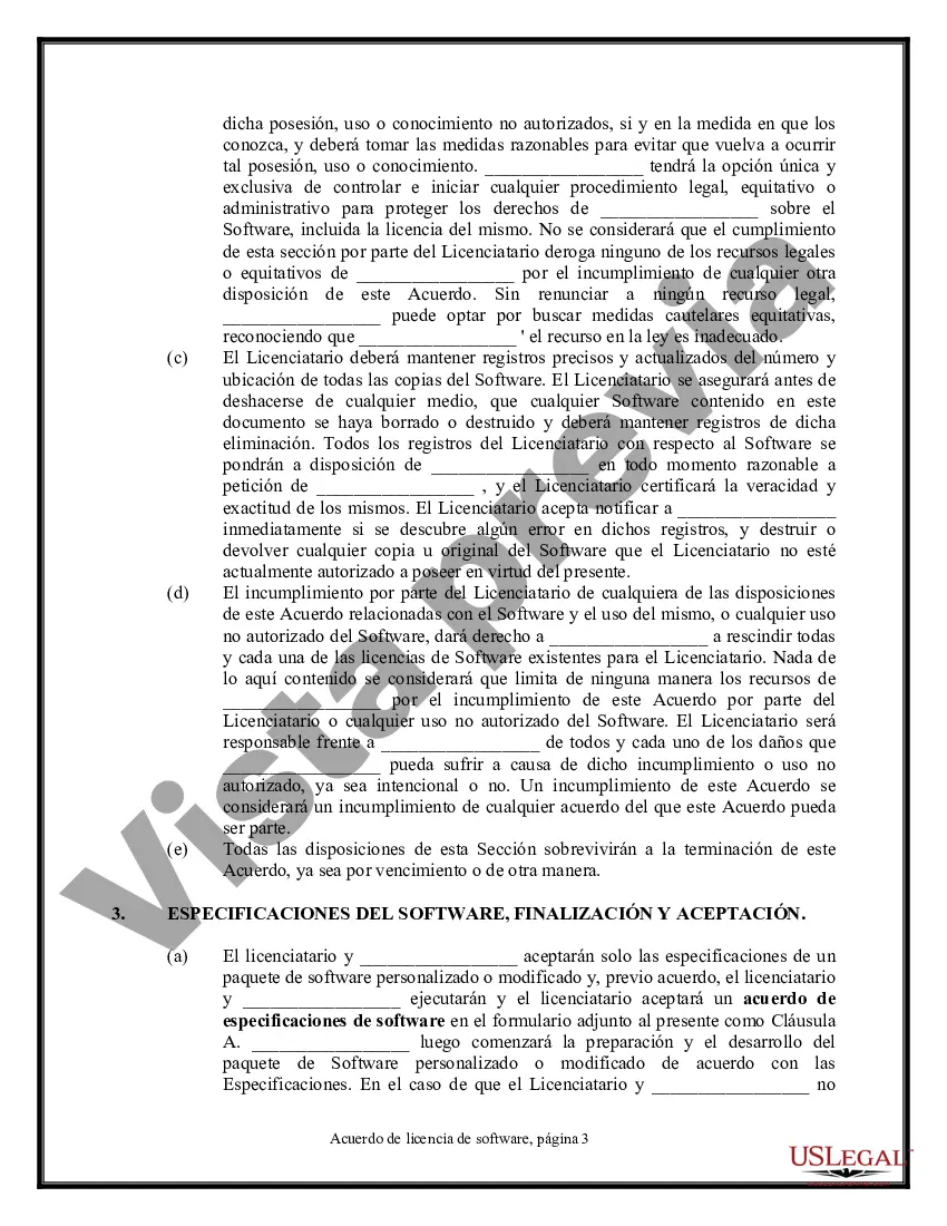 Preview Acuerdo de licencia de software - Simple