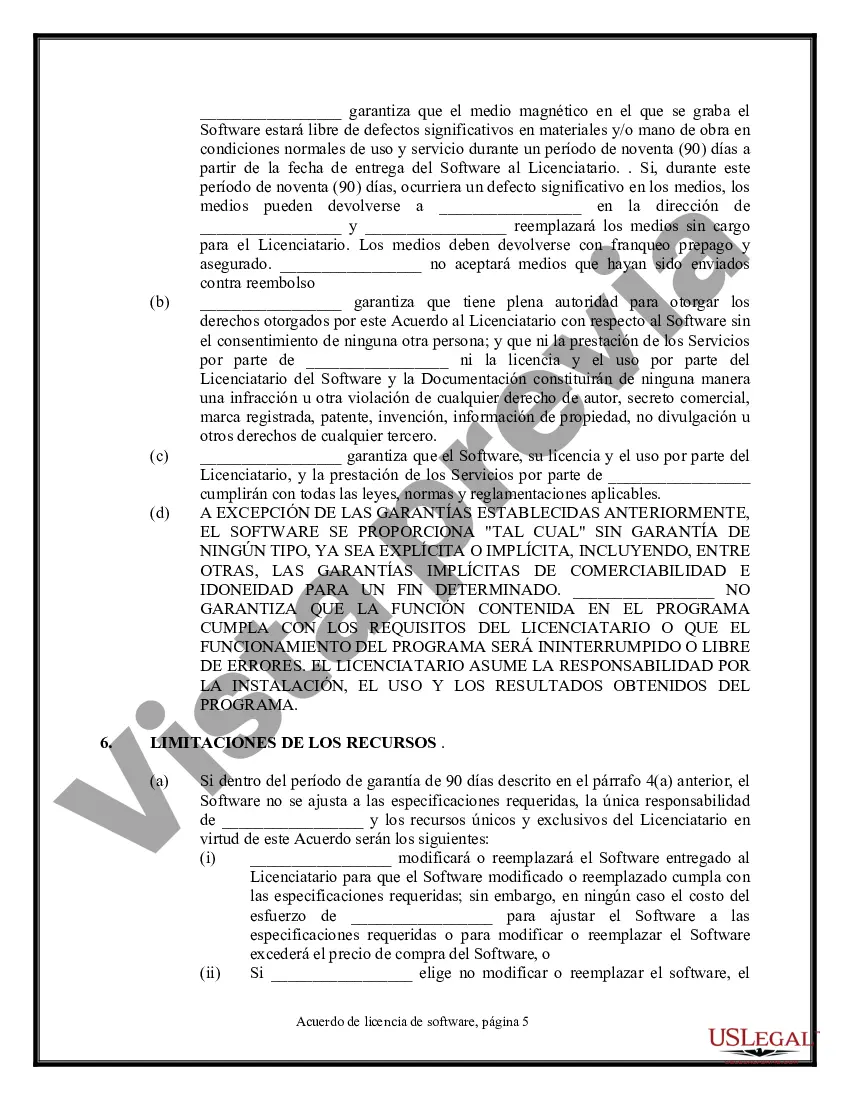 Preview Acuerdo de licencia de software - Simple