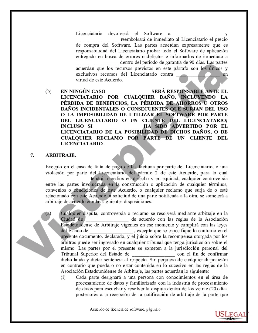 Preview Acuerdo de licencia de software - Simple