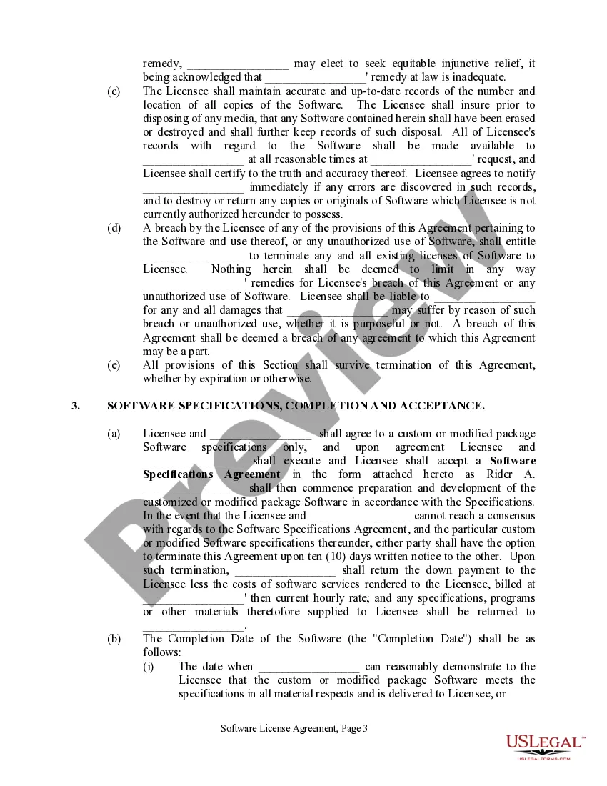 Get Software License Agreement - Simple Preview Software License Agreement - Simple