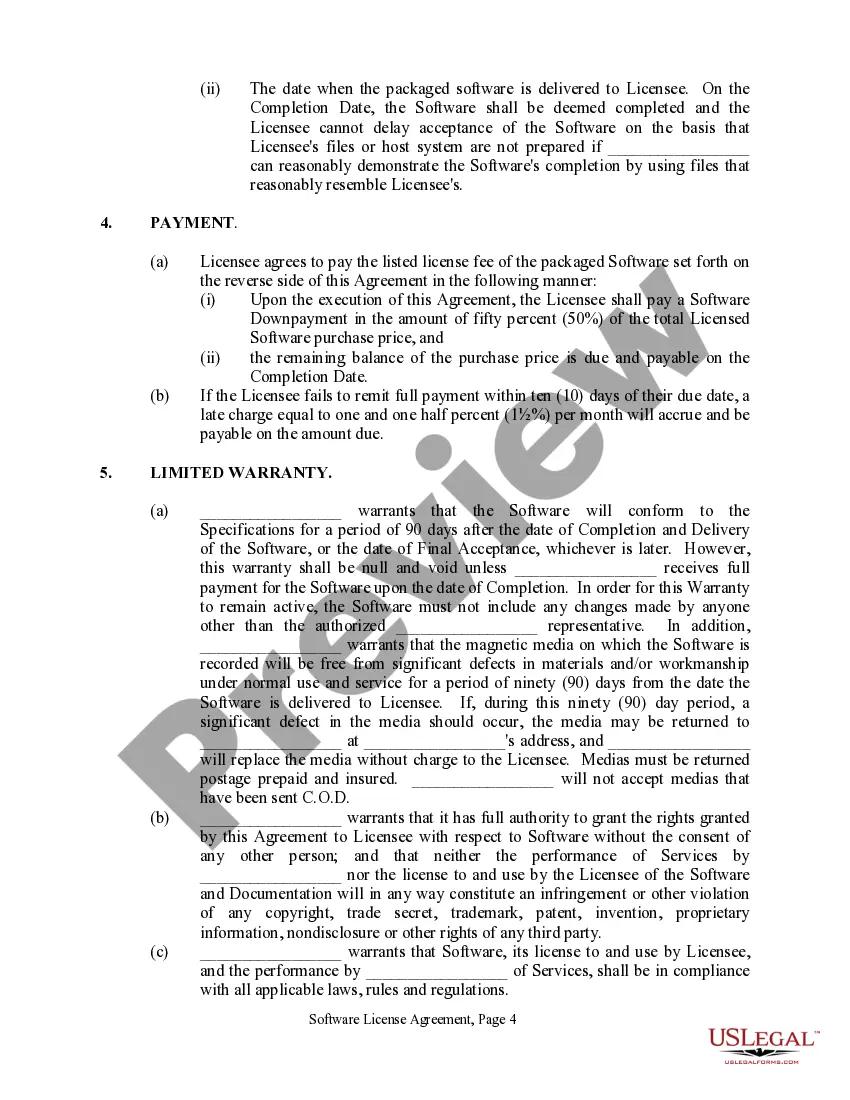 Get Software License Agreement - Simple Preview Software License Agreement - Simple