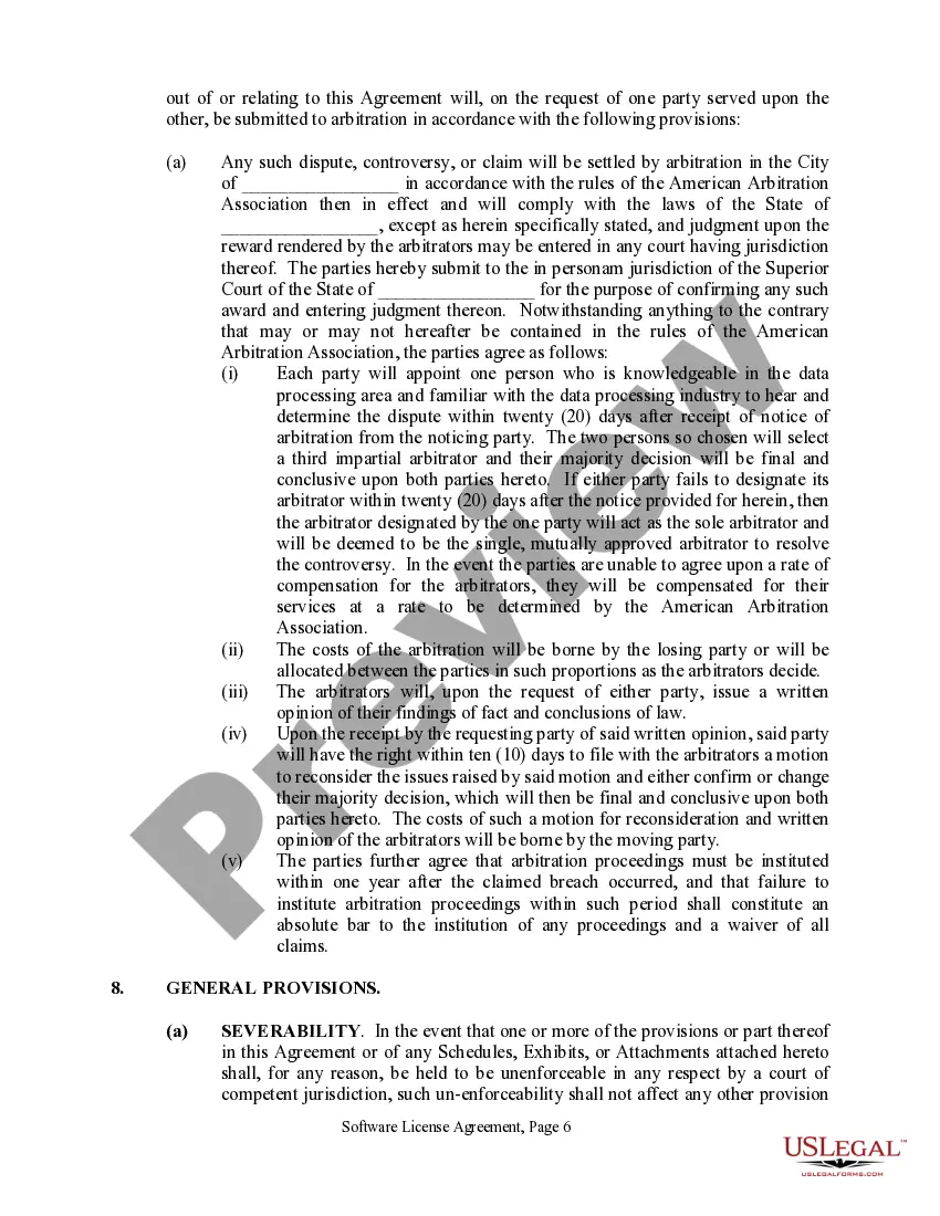 Get Software License Agreement - Simple Preview Software License Agreement - Simple