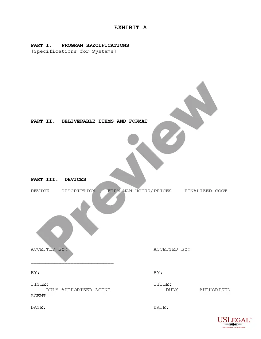 Get Software Specifications Agreement Preview Software Specifications Agreement