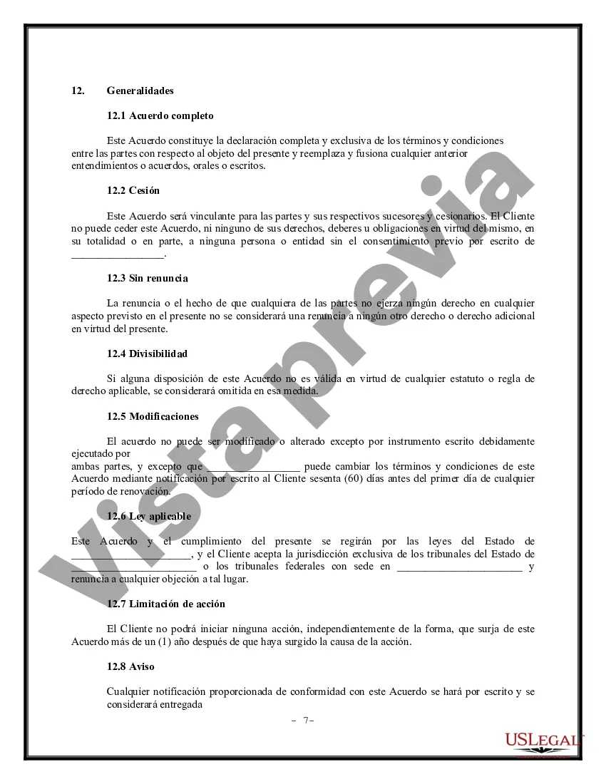 Preview Acuerdo de soporte del sistema informático - Acuerdo de mantenimiento