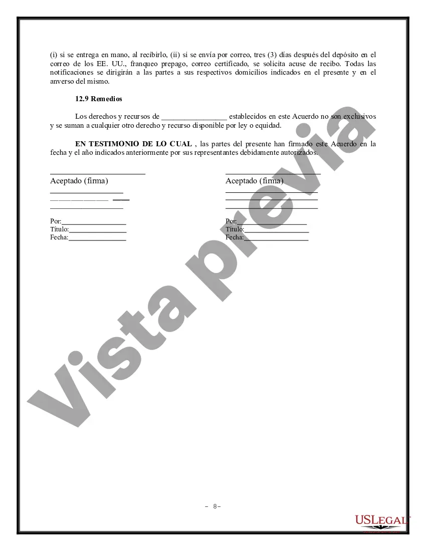 Preview Acuerdo de soporte del sistema informático - Acuerdo de mantenimiento