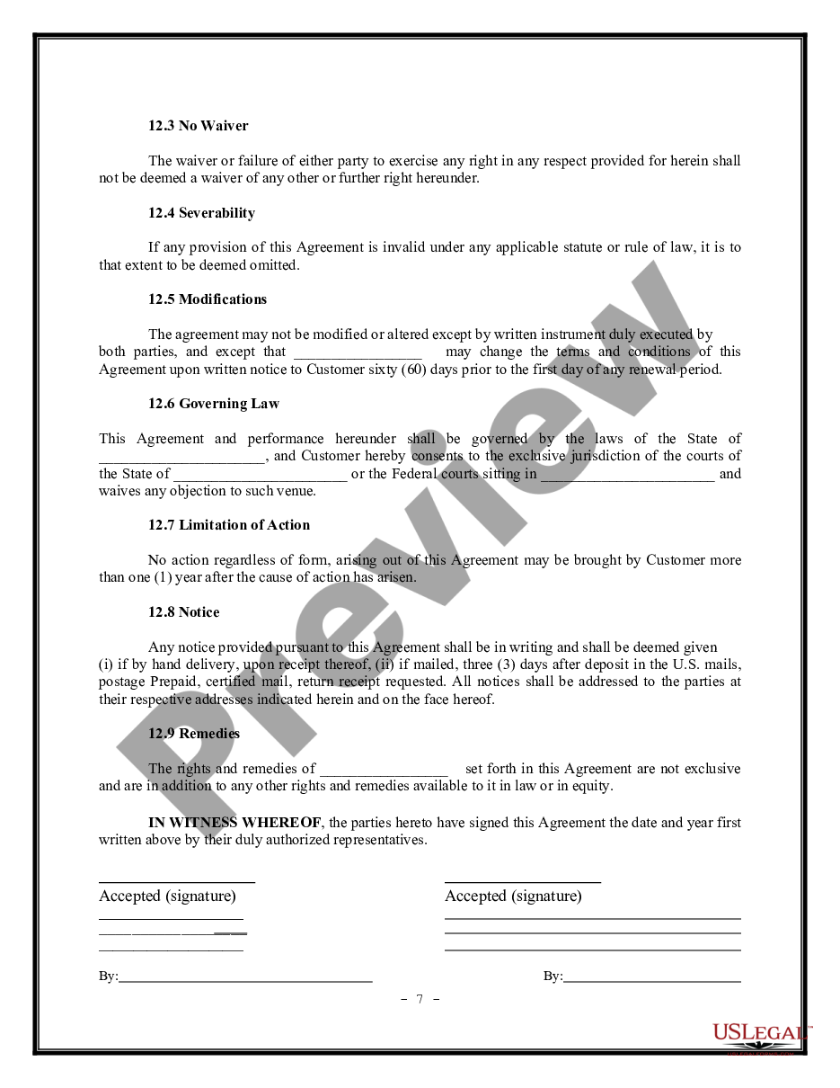 page 6 Computer System Support Agreement - Maintenance Agreement preview