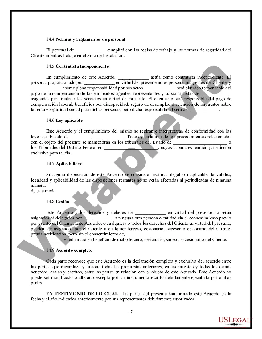 Preview Acuerdo de servicios de redes informáticas