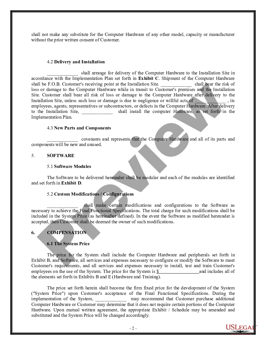page 1 Computer Networking Services Agreement preview