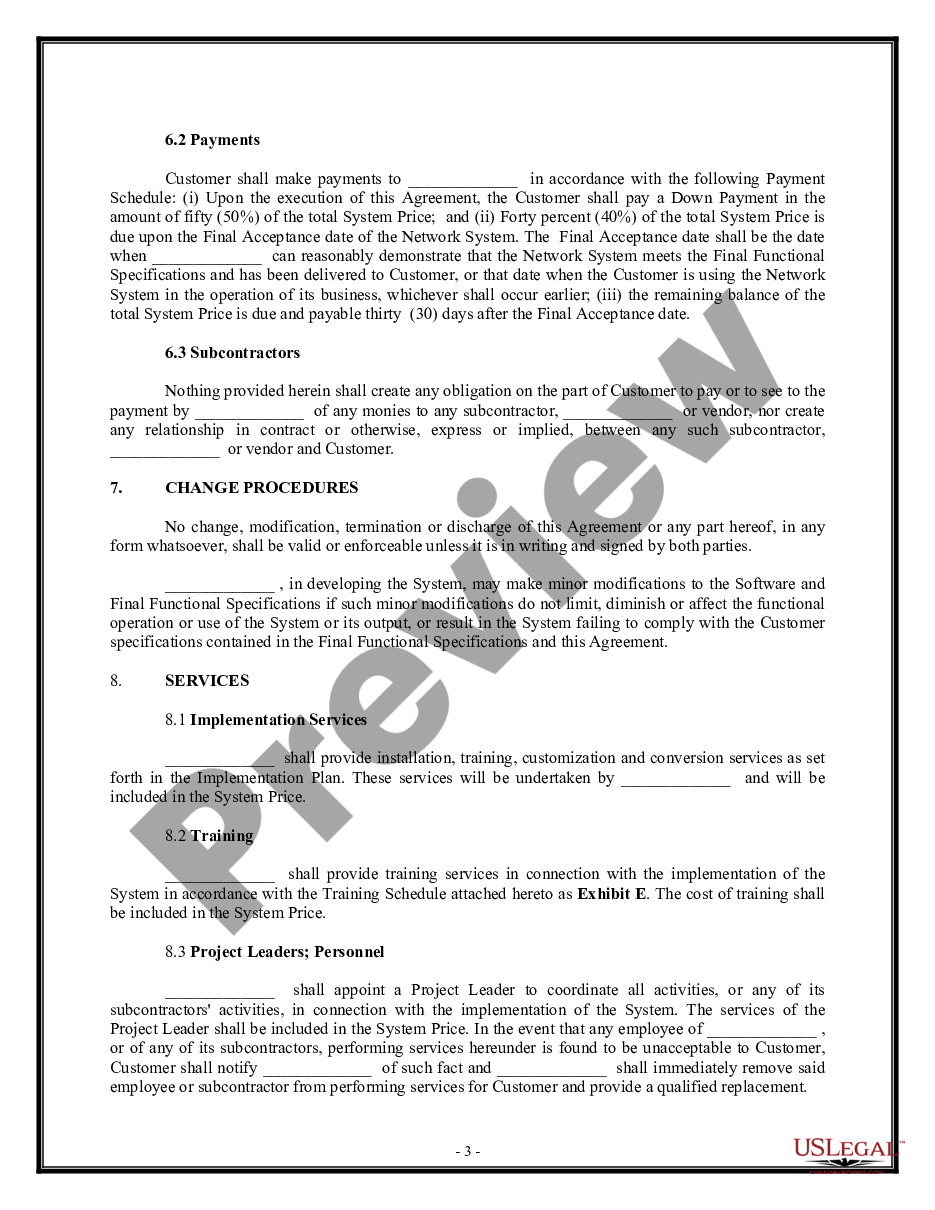 page 2 Computer Networking Services Agreement preview
