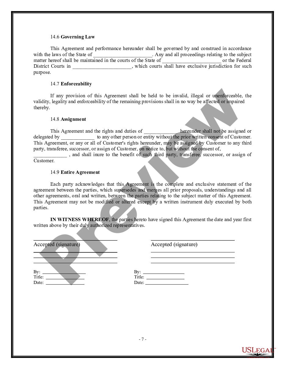 page 6 Computer Networking Services Agreement preview