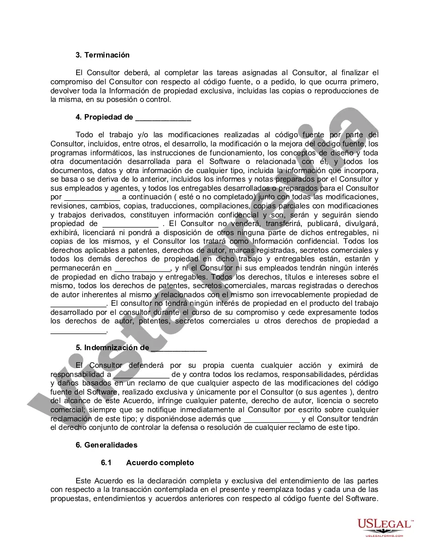 Preview Acuerdo de confidencialidad del consultor - Software