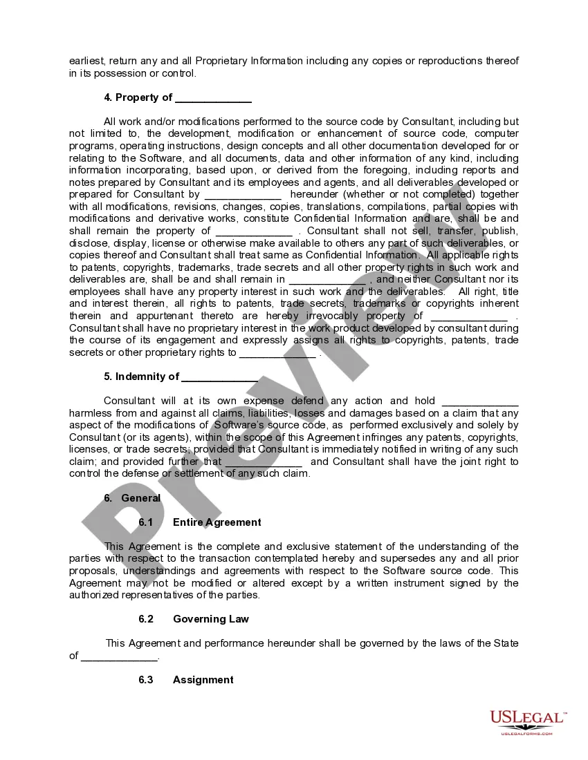 Get Consultant Nondisclosure Agreement - Software Preview Consultant Nondisclosure Agreement - Software