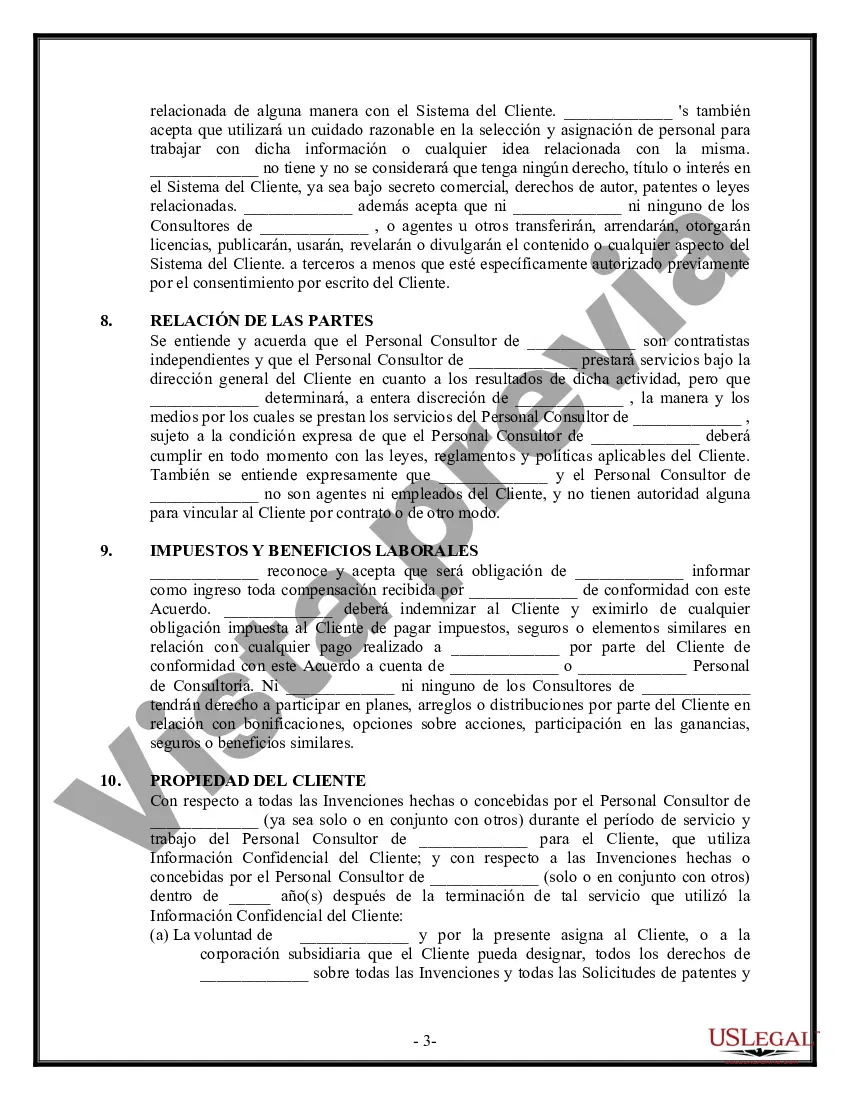 Preview Acuerdo de colocación de consultor comercial - Desarrollo de software