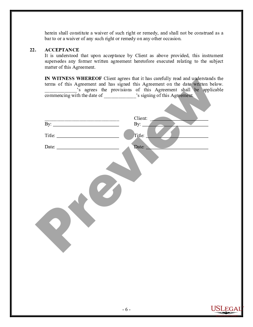 page 5 Business Consultant Placement Agreement - Software Development preview