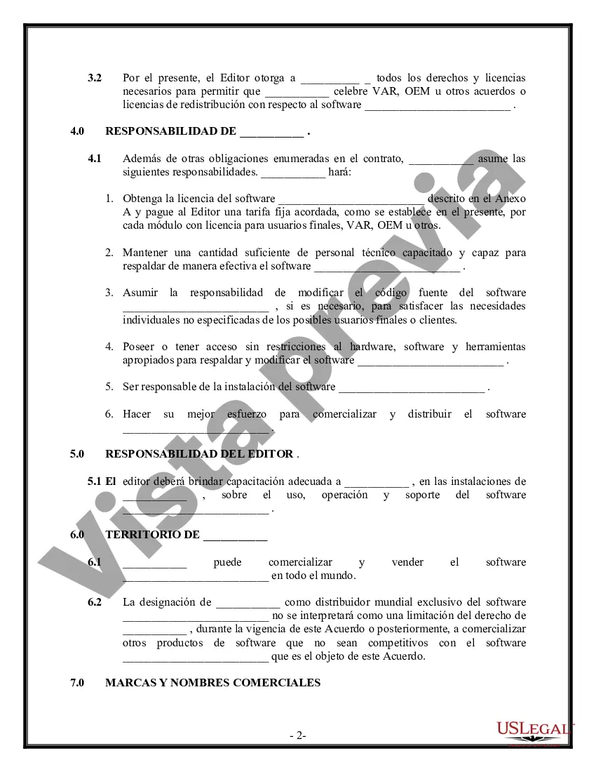 Preview Acuerdo de licencia de distribución de software