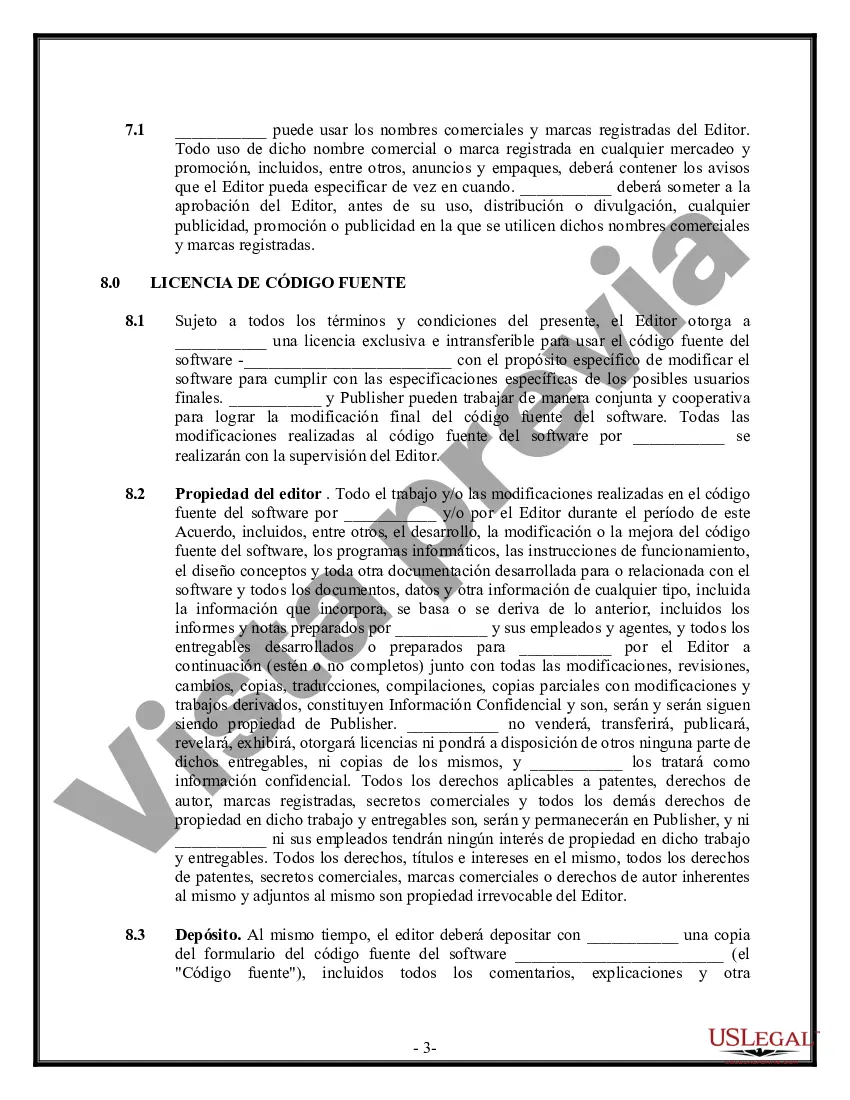 Preview Acuerdo de licencia de distribución de software