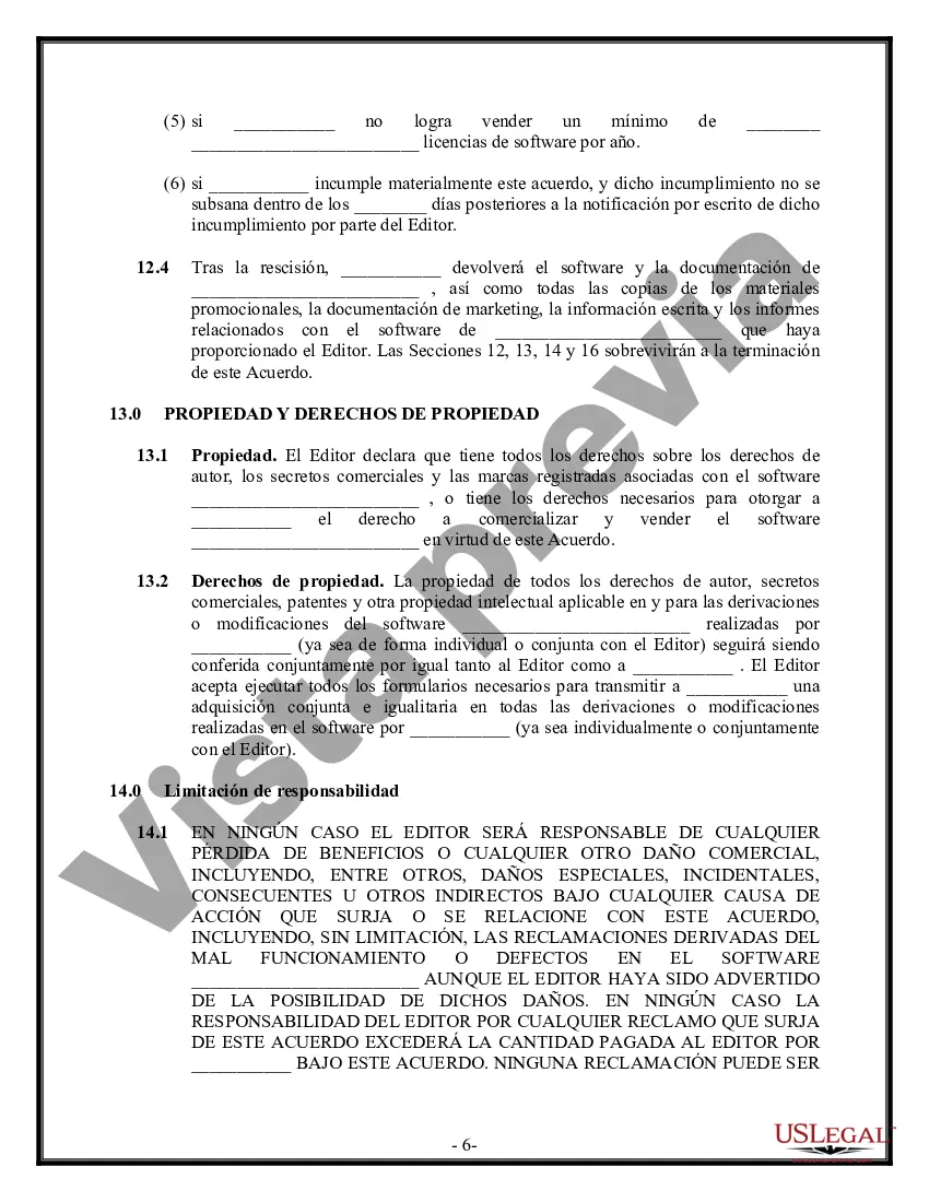 Preview Acuerdo de licencia de distribución de software