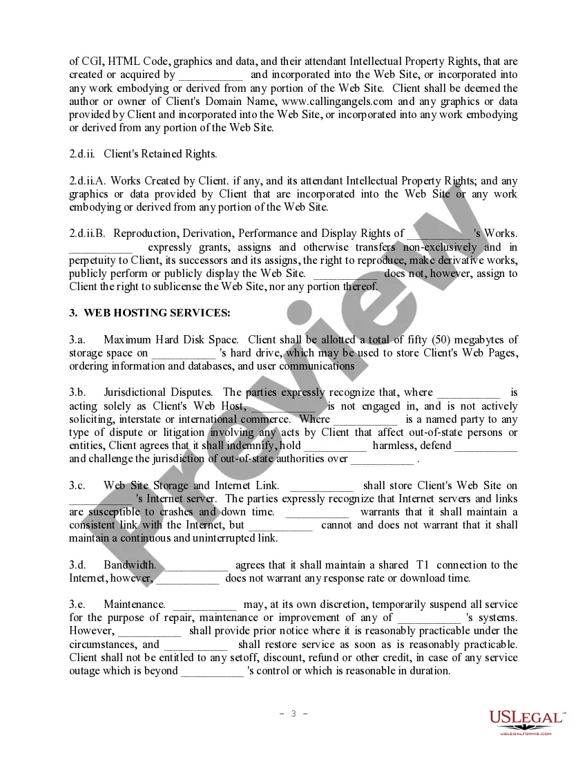 Get Web Site Development and Hosting Agreement Preview Web Site Development and Hosting Agreement