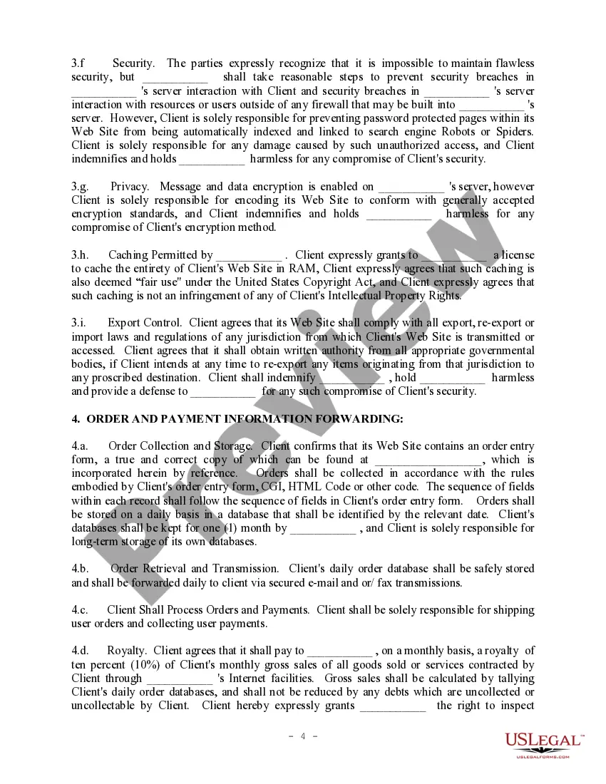 Get Web Site Development and Hosting Agreement Preview Web Site Development and Hosting Agreement