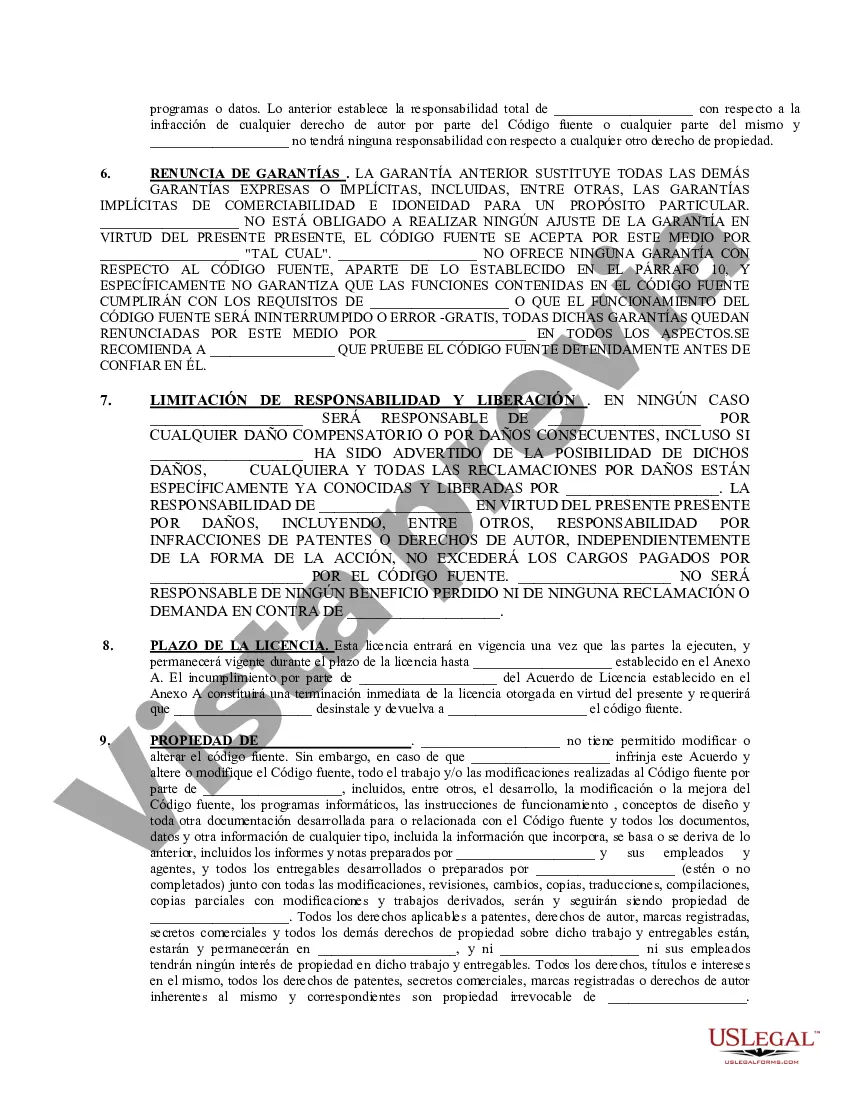 Preview Acuerdo de licencia de código fuente restringido