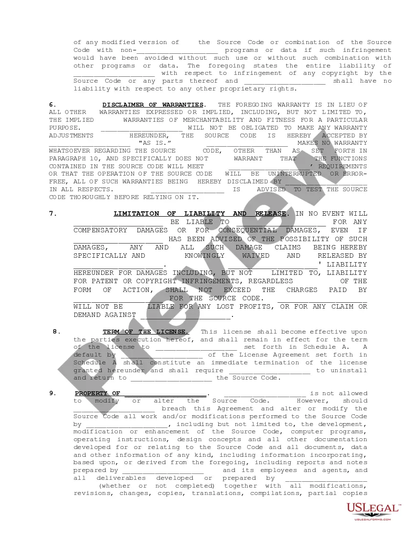 Get Restricted Source Code License Agreement Preview Restricted Source Code License Agreement