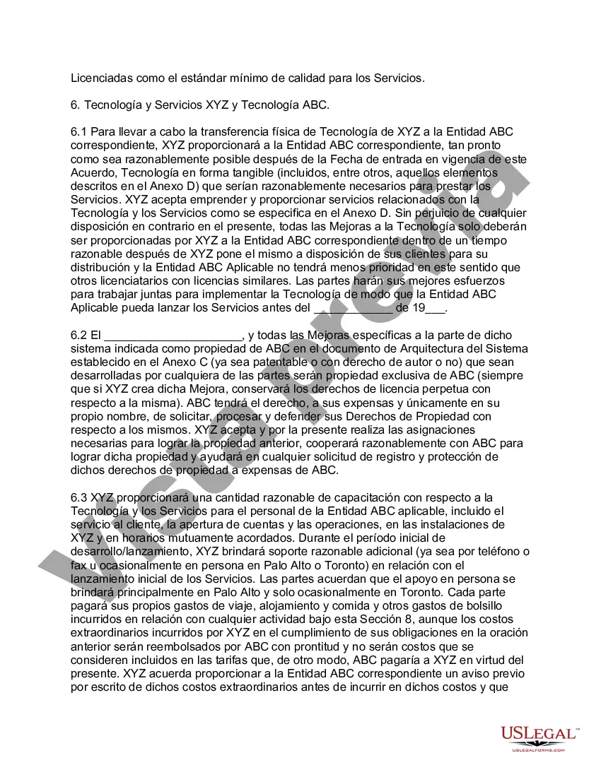 Preview Acuerdo de licencia y servicios