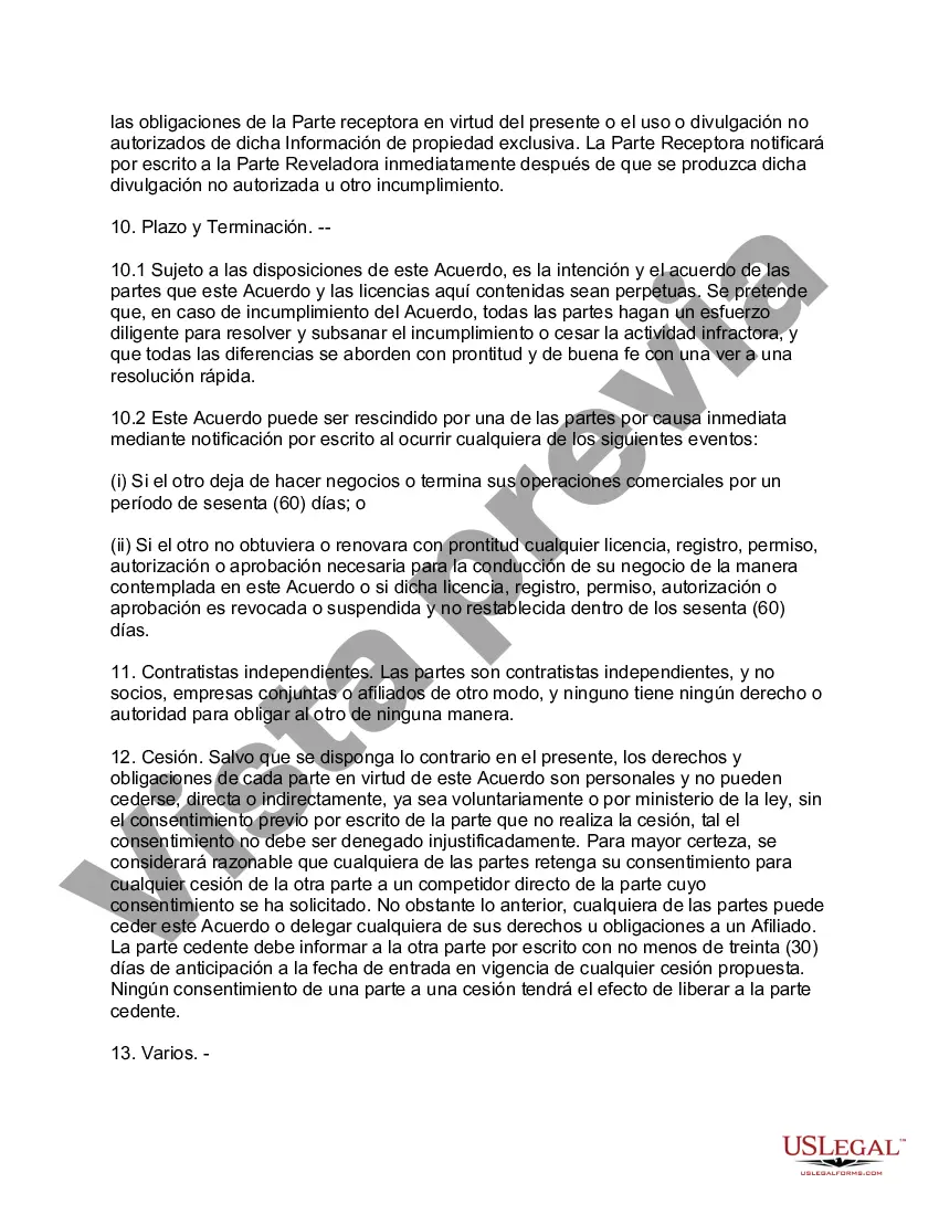 Preview Acuerdo de licencia y servicios