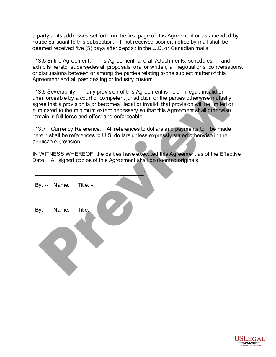 page 9 License and Services Agreement preview