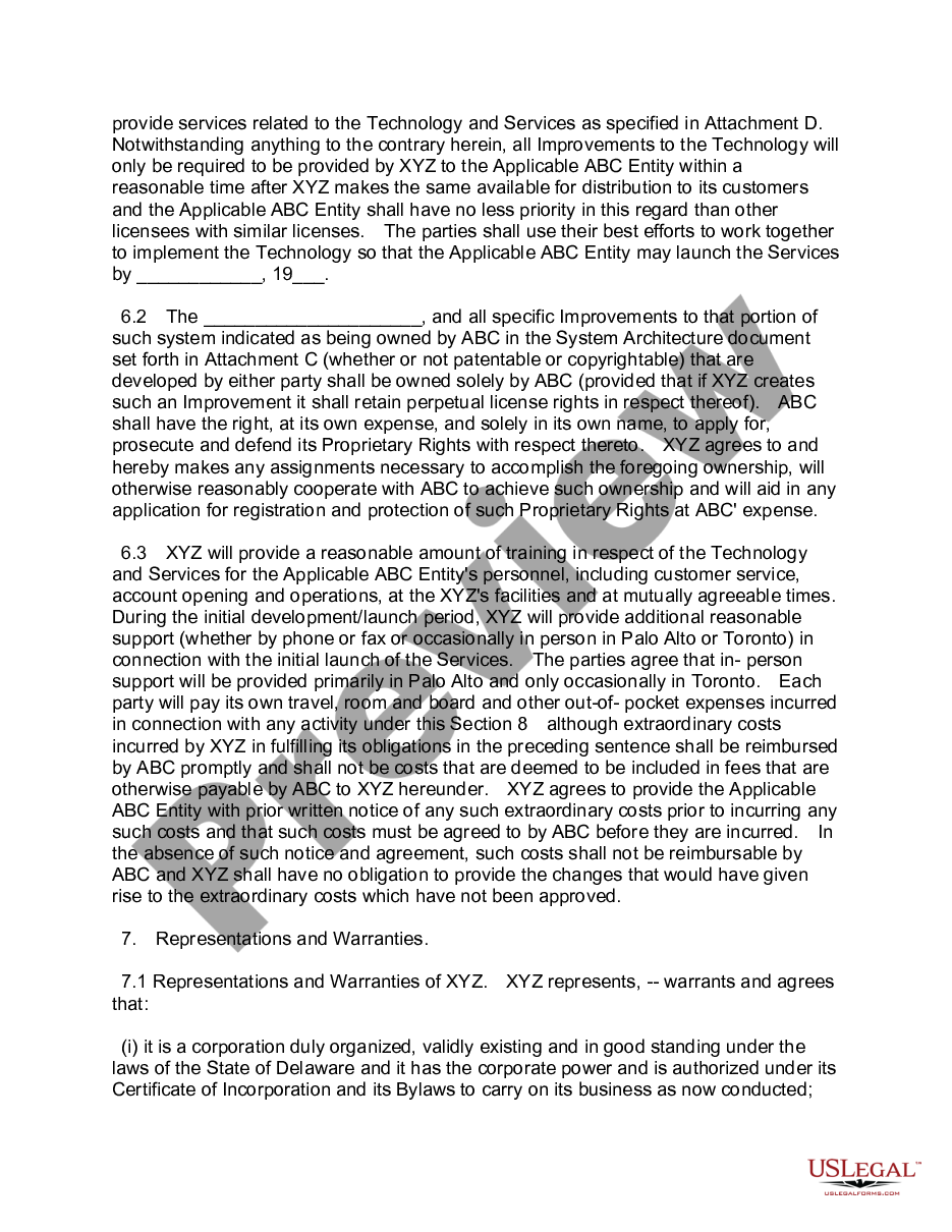page 3 License and Services Agreement preview