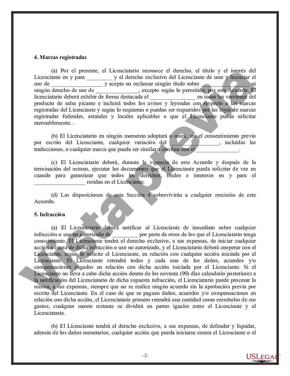 Dallas Texas Acuerdo general de licencia de marca registrada US Legal