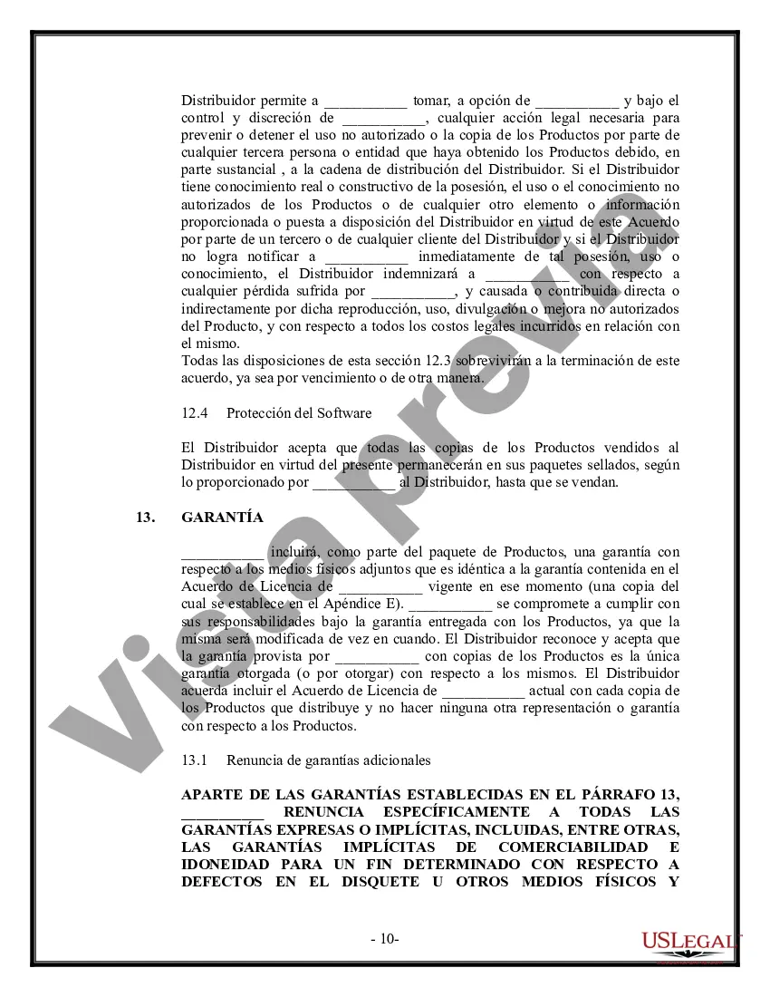 Preview Acuerdo de distribución de software